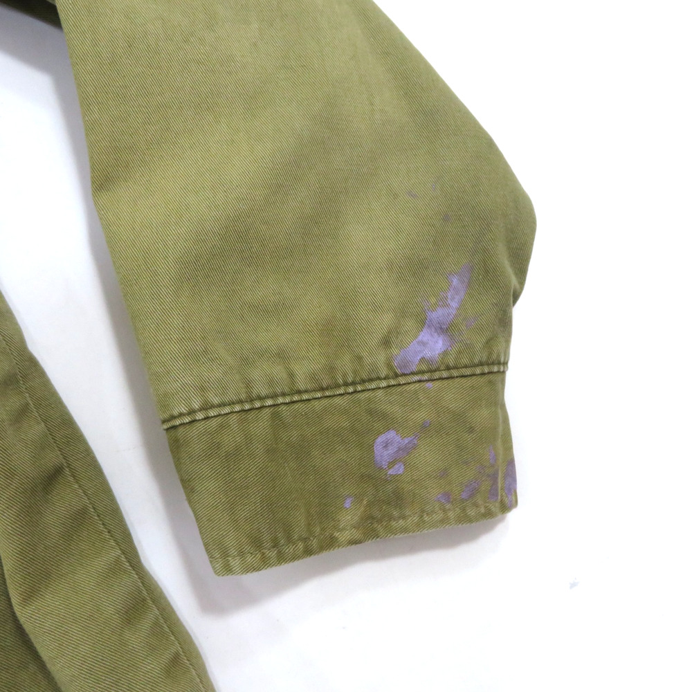 M-52 USAF Green Military Jacket w/Patches SR-71 Sz S-M? Distressed Look Vintage - Picture 10 of 11